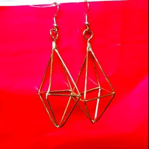 Cute Minimalist Diamond Geometric Earrings
